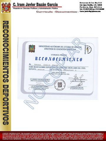 reconocimiento como mejor deportista universitario